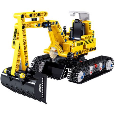 ZHEGAO QL0409 0409 non  MÁY XÚC BÁNH XÍCH bộ đồ chơi xếp lắp ráp ghép mô hình  Kỹ Thuật Công Nghệ Cao Mô Hình Phương Tiện 310 khối