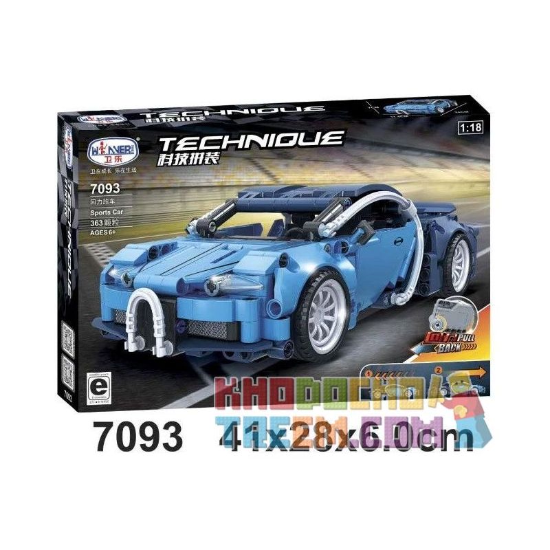 Winner 7093 WOMA C0904 0904 non  XE THỂ THAO BUGATTI 1:18 tỷ lệ 1:18 bộ đồ chơi xếp lắp ráp ghép mô hình  TECHINQUE SPORTS CAR Kỹ Thuật Công Nghệ Cao Mô Hình Phương Tiện 363 khối