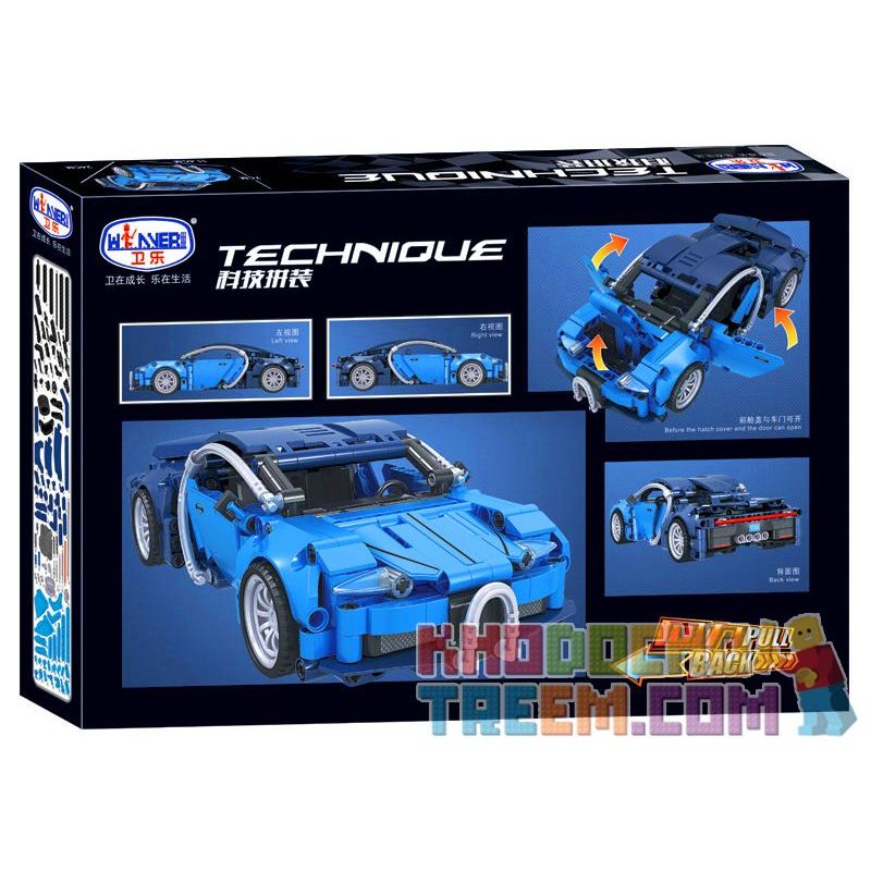 Winner 7093 WOMA C0904 0904 non  XE THỂ THAO BUGATTI 1:18 tỷ lệ 1:18 bộ đồ chơi xếp lắp ráp ghép mô hình  TECHINQUE SPORTS CAR Kỹ Thuật Công Nghệ Cao Mô Hình Phương Tiện 363 khối