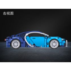 Winner 7093 WOMA C0904 0904 non  XE THỂ THAO BUGATTI 1:18 tỷ lệ 1:18 bộ đồ chơi xếp lắp ráp ghép mô hình  TECHINQUE SPORTS CAR Kỹ Thuật Công Nghệ Cao Mô Hình Phương Tiện 363 khối