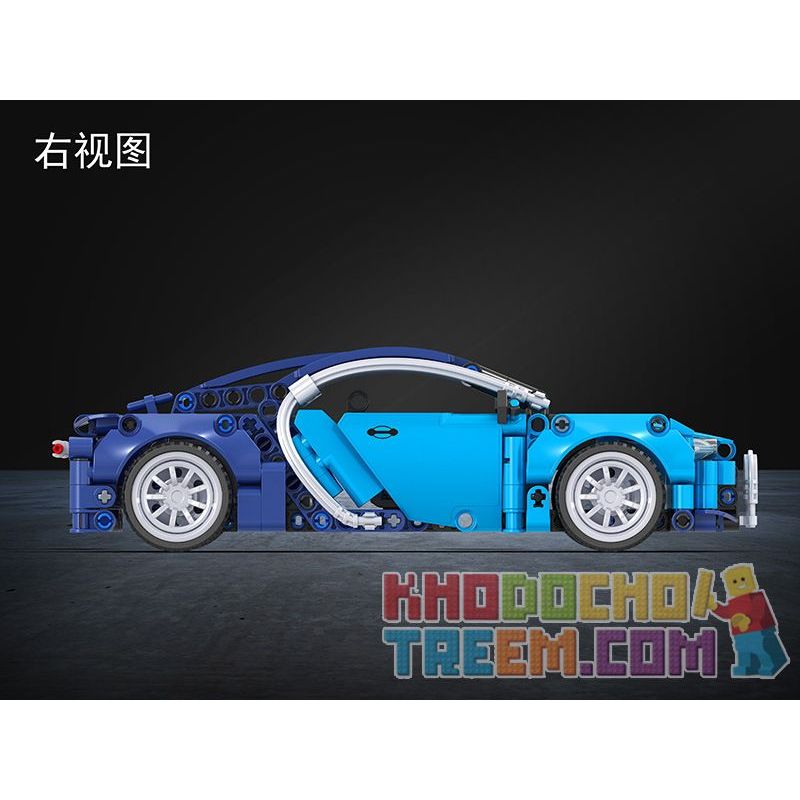 Winner 7093 WOMA C0904 0904 non  XE THỂ THAO BUGATTI 1:18 tỷ lệ 1:18 bộ đồ chơi xếp lắp ráp ghép mô hình  TECHINQUE SPORTS CAR Kỹ Thuật Công Nghệ Cao Mô Hình Phương Tiện 363 khối