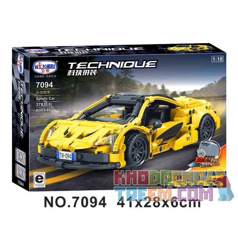 Winner 7094 WOMA C0905 0905 non  ĐỘ LẠI SIÊU XE THỂ THAO MCLAREN P1 1:18 tỷ lệ 1:18 bộ đồ chơi xếp lắp ráp ghép mô hình  TECHINQUE SPORTS CAR MCLAREN P1 Kỹ Thuật Công Nghệ Cao Mô Hình Phương Tiện 378 khối