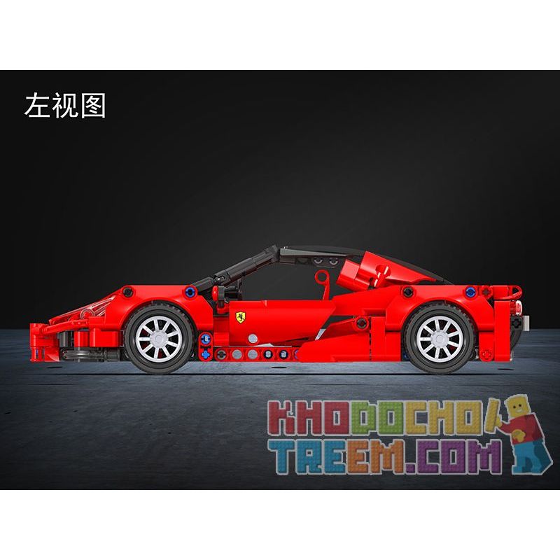 Winner 7095 WOMA C0902 0902 non  KÉO LÙI XE THỂ THAO FERRARI 1:18 tỷ lệ 1:18 bộ đồ chơi xếp lắp ráp ghép mô hình  TECHINQUE SPORTS CAR Kỹ Thuật Công Nghệ Cao Mô Hình Phương Tiện 388 khối
