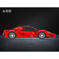 Winner 7095 WOMA C0902 0902 non  KÉO LÙI XE THỂ THAO FERRARI 1:18 tỷ lệ 1:18 bộ đồ chơi xếp lắp ráp ghép mô hình  TECHINQUE SPORTS CAR Kỹ Thuật Công Nghệ Cao Mô Hình Phương Tiện 388 khối