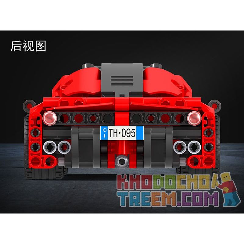 Winner 7095 WOMA C0902 0902 non  KÉO LÙI XE THỂ THAO FERRARI 1:18 tỷ lệ 1:18 bộ đồ chơi xếp lắp ráp ghép mô hình  TECHINQUE SPORTS CAR Kỹ Thuật Công Nghệ Cao Mô Hình Phương Tiện 388 khối