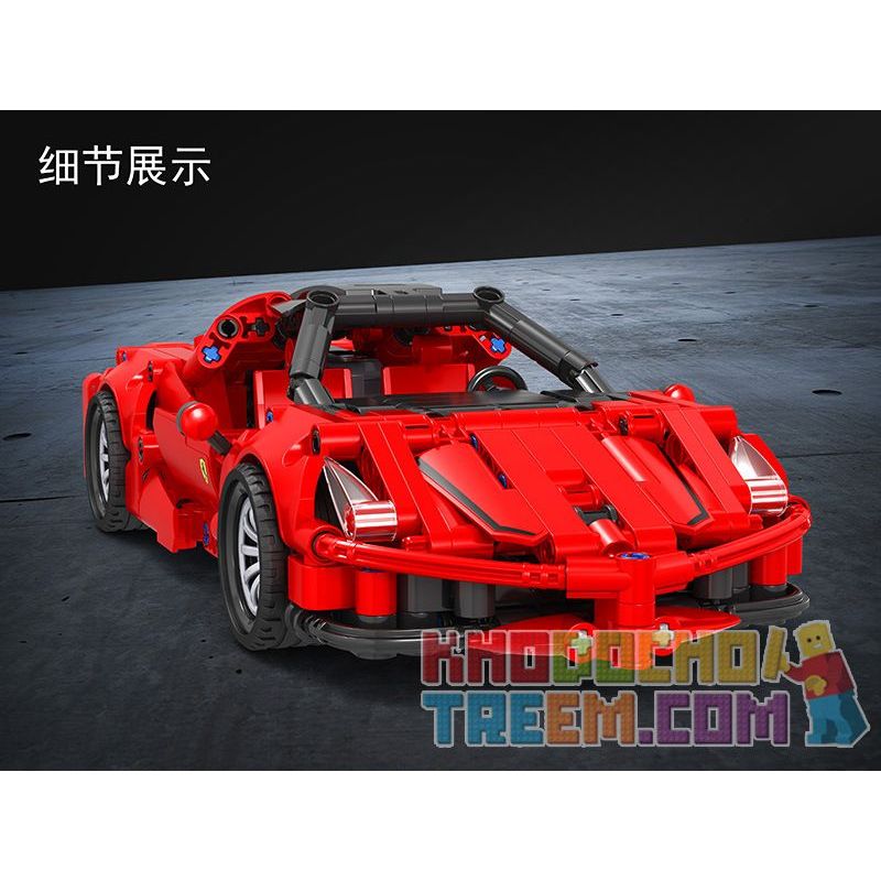 Winner 7095 WOMA C0902 0902 non  KÉO LÙI XE THỂ THAO FERRARI 1:18 tỷ lệ 1:18 bộ đồ chơi xếp lắp ráp ghép mô hình  TECHINQUE SPORTS CAR Kỹ Thuật Công Nghệ Cao Mô Hình Phương Tiện 388 khối