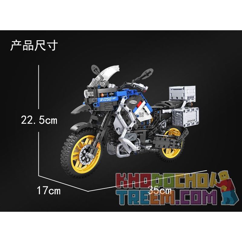 Winner 7048 non  MÔ TÔ MẠO HIỂM BMW R1250 GS HP 6 tỷ lệ 1:6 bộ đồ chơi xếp lắp ráp ghép mô hình  TECHINQUE ADVENTURE MOTORCYCLE Kỹ Thuật Công Nghệ Cao Mô Hình Phương Tiện 948 khối