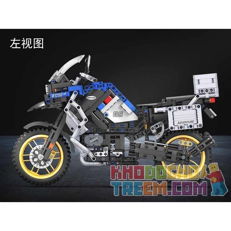 Winner 7048 non  MÔ TÔ MẠO HIỂM BMW R1250 GS HP 6 tỷ lệ 1:6 bộ đồ chơi xếp lắp ráp ghép mô hình  TECHINQUE ADVENTURE MOTORCYCLE Kỹ Thuật Công Nghệ Cao Mô Hình Phương Tiện 948 khối