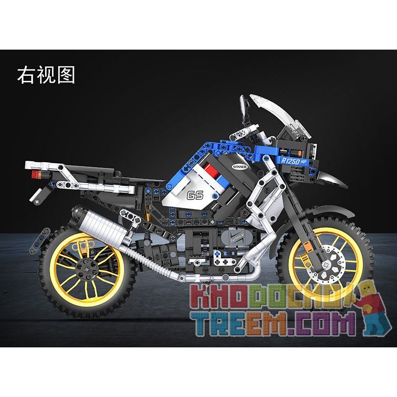 Winner 7048 non  MÔ TÔ MẠO HIỂM BMW R1250 GS HP 6 tỷ lệ 1:6 bộ đồ chơi xếp lắp ráp ghép mô hình  TECHINQUE ADVENTURE MOTORCYCLE Kỹ Thuật Công Nghệ Cao Mô Hình Phương Tiện 948 khối