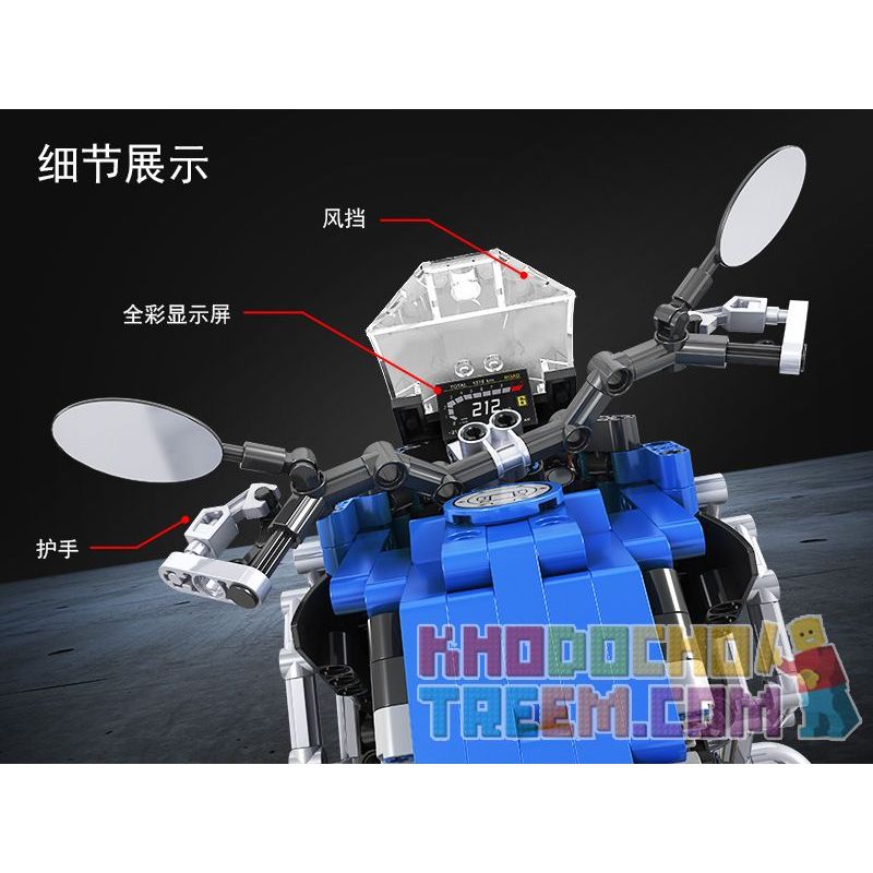 Winner 7048 non  MÔ TÔ MẠO HIỂM BMW R1250 GS HP 6 tỷ lệ 1:6 bộ đồ chơi xếp lắp ráp ghép mô hình  TECHINQUE ADVENTURE MOTORCYCLE Kỹ Thuật Công Nghệ Cao Mô Hình Phương Tiện 948 khối