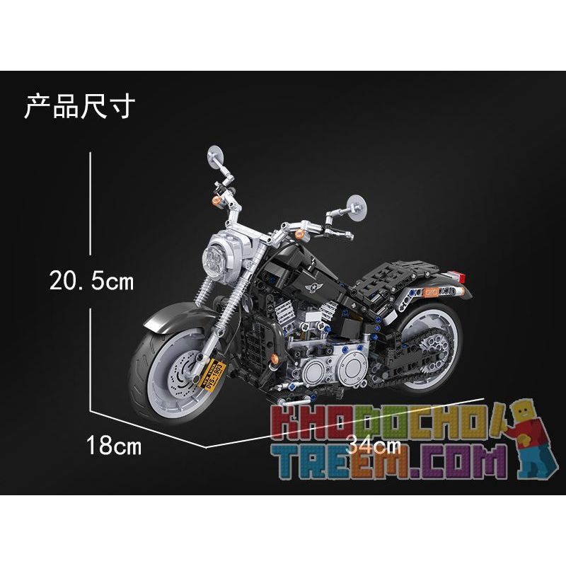 Winner 7049 non  MÔ TÔ MỸ HARLEY 1 6 tỷ lệ 1:6 bộ đồ chơi xếp lắp ráp ghép mô hình  TECHINQUE AMERICAN CHOPPER Kỹ Thuật Công Nghệ Cao Mô Hình Phương Tiện 709 khối