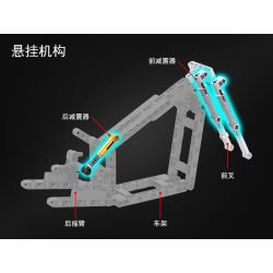 Winner 7049 non  MÔ TÔ MỸ HARLEY 1 6 tỷ lệ 1:6 bộ đồ chơi xếp lắp ráp ghép mô hình  TECHINQUE AMERICAN CHOPPER Kỹ Thuật Công Nghệ Cao Mô Hình Phương Tiện 709 khối