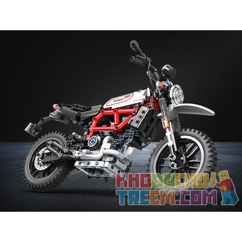 Winner 7053 non  LEO NÚI MÔ TÔ 1 6 tỷ lệ 1:6 bộ đồ chơi xếp lắp ráp ghép mô hình  TECHINQUE SCRAMBLER MOTORCYCLE Kỹ Thuật Công Nghệ Cao Mô Hình Phương Tiện 611 khối