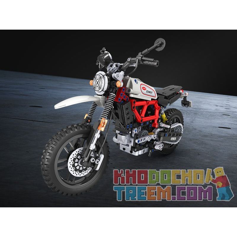 Winner 7053 non  LEO NÚI MÔ TÔ 1 6 tỷ lệ 1:6 bộ đồ chơi xếp lắp ráp ghép mô hình  TECHINQUE SCRAMBLER MOTORCYCLE Kỹ Thuật Công Nghệ Cao Mô Hình Phương Tiện 611 khối