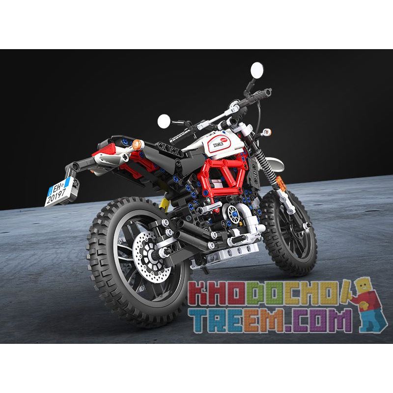 Winner 7053 non  LEO NÚI MÔ TÔ 1 6 tỷ lệ 1:6 bộ đồ chơi xếp lắp ráp ghép mô hình  TECHINQUE SCRAMBLER MOTORCYCLE Kỹ Thuật Công Nghệ Cao Mô Hình Phương Tiện 611 khối