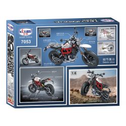 Winner 7053 non  LEO NÚI MÔ TÔ 1 6 tỷ lệ 1:6 bộ đồ chơi xếp lắp ráp ghép mô hình  TECHINQUE SCRAMBLER MOTORCYCLE Kỹ Thuật Công Nghệ Cao Mô Hình Phương Tiện 611 khối