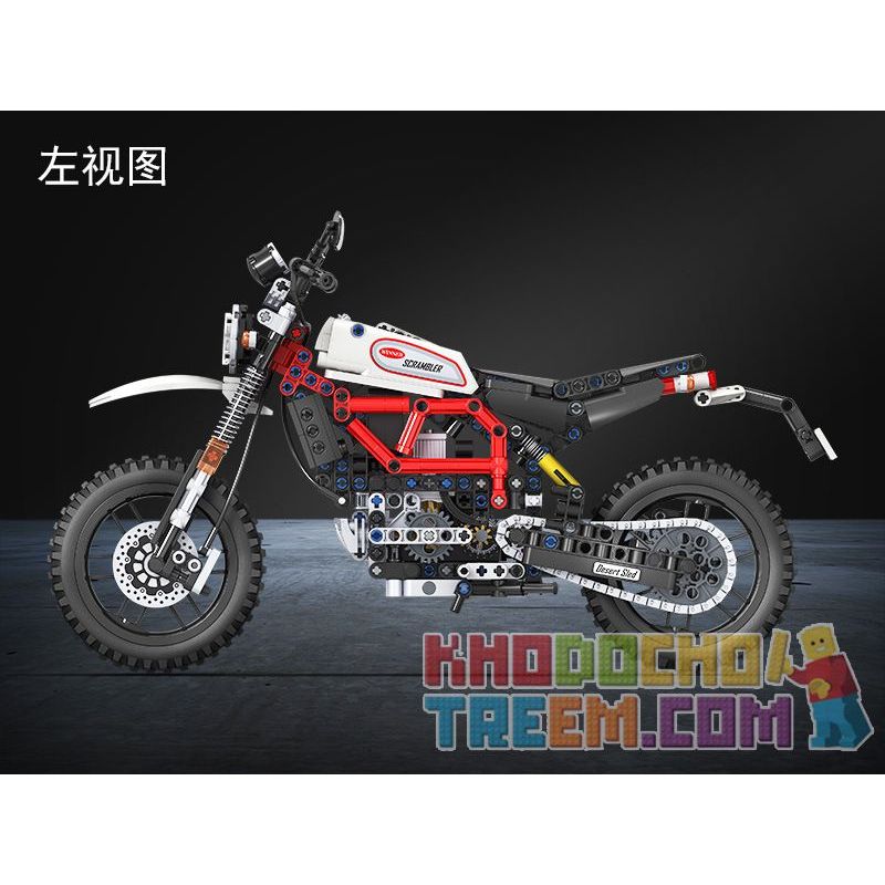 Winner 7053 non  LEO NÚI MÔ TÔ 1 6 tỷ lệ 1:6 bộ đồ chơi xếp lắp ráp ghép mô hình  TECHINQUE SCRAMBLER MOTORCYCLE Kỹ Thuật Công Nghệ Cao Mô Hình Phương Tiện 611 khối