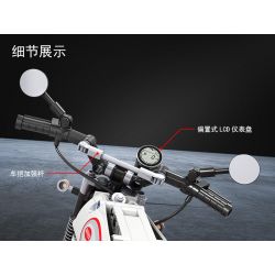 Winner 7053 non  LEO NÚI MÔ TÔ 1 6 tỷ lệ 1:6 bộ đồ chơi xếp lắp ráp ghép mô hình  TECHINQUE SCRAMBLER MOTORCYCLE Kỹ Thuật Công Nghệ Cao Mô Hình Phương Tiện 611 khối