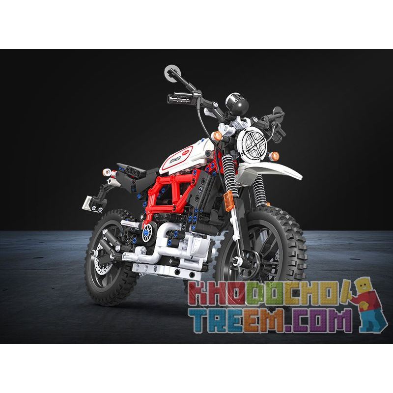 Winner 7053 non  LEO NÚI MÔ TÔ 1 6 tỷ lệ 1:6 bộ đồ chơi xếp lắp ráp ghép mô hình  TECHINQUE SCRAMBLER MOTORCYCLE Kỹ Thuật Công Nghệ Cao Mô Hình Phương Tiện 611 khối