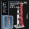 DK 7022 non  XE PHÓNG SATURN 5 bộ đồ chơi xếp lắp ráp ghép mô hình Mini Modular SATURN V CARRIER ROCKET Đường Phố Thu Nhỏ 425 khối