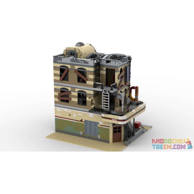 1995 20260 JIESTAR 89101 REBRICKABLE MOC-40173 40173 MOC40173 SUPER 18K K125 non  NHÀ HÀNG HOÀI CỔ bộ đồ chơi xếp lắp ráp ghép mô hình Creator DOWNTOWN DINER - APOCALYPSE VERSION Sáng Tạo 2438 khối