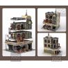 1995 20260 JIESTAR 89101 REBRICKABLE MOC-40173 40173 MOC40173 SUPER 18K K125 non  NHÀ HÀNG HOÀI CỔ bộ đồ chơi xếp lắp ráp ghép mô hình Creator DOWNTOWN DINER - APOCALYPSE VERSION Sáng Tạo 2438 khối