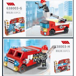 PanlosBrick 638003 Panlos Brick 638003 non  8 TỔ HỢP ROBOT CHỮA CHÁY bộ đồ chơi xếp lắp ráp ghép mô hình Fire Rescure FIRE RESCUE Cứu Hỏa 752 khối