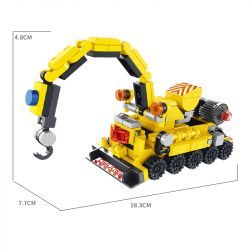 PanlosBrick 605002 Panlos Brick 605002 non  CẦN TRỤC KỸ THUẬT TRỨNG 6 TỔ HỢP bộ đồ chơi xếp lắp ráp ghép mô hình CONSTRUCTION 286 khối