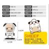 WANGE WG001 WG002 WG003 WG004 WG005 WG006 WG007 WG008 WG009 WG010 WG011 WG012 non  CUNG HOÀNG ĐẠO bộ đồ chơi xếp lắp ráp ghép mô hình Brickheadz BRICK DOLLZ Nhân Vật Đầu To 87 khối