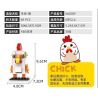 WANGE WG001 WG002 WG003 WG004 WG005 WG006 WG007 WG008 WG009 WG010 WG011 WG012 non  CUNG HOÀNG ĐẠO bộ đồ chơi xếp lắp ráp ghép mô hình Brickheadz BRICK DOLLZ Nhân Vật Đầu To 87 khối