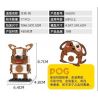 WANGE WG001 WG002 WG003 WG004 WG005 WG006 WG007 WG008 WG009 WG010 WG011 WG012 non  CUNG HOÀNG ĐẠO bộ đồ chơi xếp lắp ráp ghép mô hình Brickheadz BRICK DOLLZ Nhân Vật Đầu To 87 khối