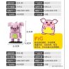 WANGE WG001 WG002 WG003 WG004 WG005 WG006 WG007 WG008 WG009 WG010 WG011 WG012 non  CUNG HOÀNG ĐẠO bộ đồ chơi xếp lắp ráp ghép mô hình Brickheadz BRICK DOLLZ Nhân Vật Đầu To 87 khối