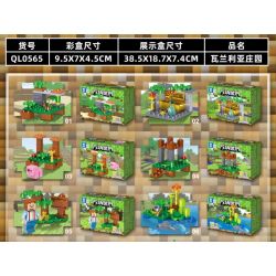 ZHEGAO QL0565 0565 non  VALANGRIA MANOR 16 KẾT HỢP bộ đồ chơi xếp lắp ráp ghép mô hình Minecraft Game Xây Dựng