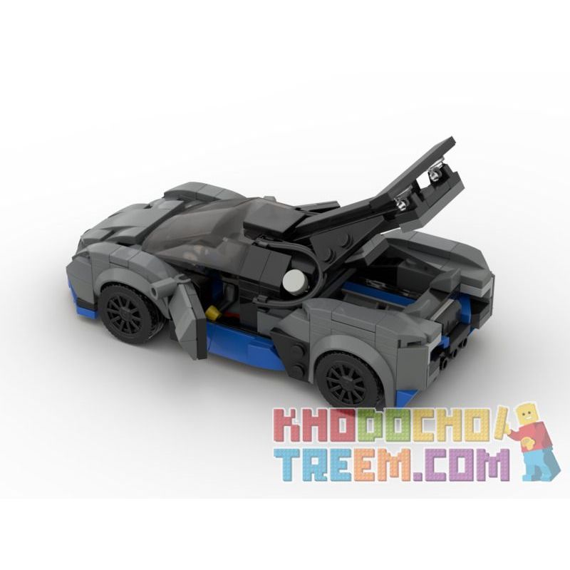 REBRICKABLE MOC-40256 40256 MOC40256 SHENZHEN RAEL ENTERTAINMENT 50009-3 non  BUGATTI DIVOI. bộ đồ chơi xếp lắp ráp ghép mô hình Speed Champions Racing Cars Đua Xe Công Thức 296 khối