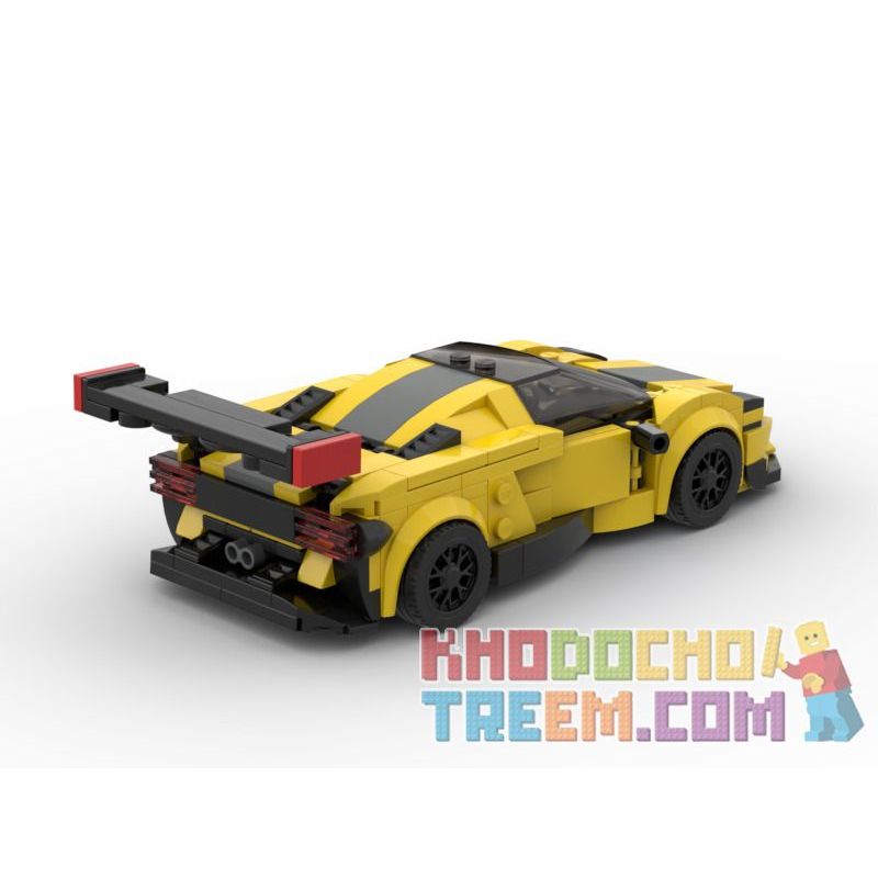 LW 5008 PanlosBrick 666019 Panlos Brick 666019 REBRICKABLE MOC-41290 41290 MOC41290 RAEL ENTERTAINMENT 50009 non  CHEVROLET KERVET C8R XE THỂ THAO bộ đồ chơi xếp lắp ráp ghép mô hình Speed Champions Racing Cars CHEVROLET C8R Đua Xe Công Thức 314 khối