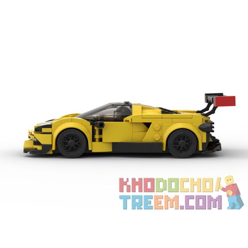LW 5008 PanlosBrick 666019 Panlos Brick 666019 REBRICKABLE MOC-41290 41290 MOC41290 RAEL ENTERTAINMENT 50009 non  CHEVROLET KERVET C8R XE THỂ THAO bộ đồ chơi xếp lắp ráp ghép mô hình Speed Champions Racing Cars CHEVROLET C8R Đua Xe Công Thức 314 khối