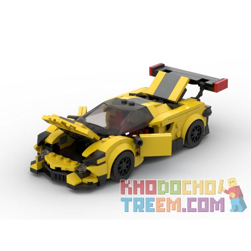 LW 5008 PanlosBrick 666019 Panlos Brick 666019 REBRICKABLE MOC-41290 41290 MOC41290 RAEL ENTERTAINMENT 50009 non  CHEVROLET KERVET C8R XE THỂ THAO bộ đồ chơi xếp lắp ráp ghép mô hình Speed Champions Racing Cars CHEVROLET C8R Đua Xe Công Thức 314 khối