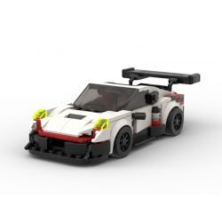 REBRICKABLE MOC-43399 43399 MOC43399 RAEL ENTERTAINMENT 50009 non  PORSCHE 911 RSR. bộ đồ chơi xếp lắp ráp ghép mô hình Speed Champions Racing Cars Đua Xe Công Thức 298 khối