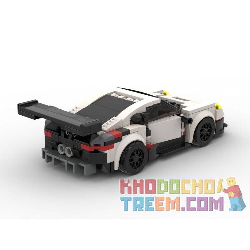 REBRICKABLE MOC-43399 43399 MOC43399 RAEL ENTERTAINMENT 50009 non  PORSCHE 911 RSR. bộ đồ chơi xếp lắp ráp ghép mô hình Speed Champions Racing Cars Đua Xe Công Thức 298 khối