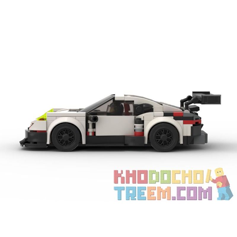 REBRICKABLE MOC-43399 43399 MOC43399 RAEL ENTERTAINMENT 50009 non  PORSCHE 911 RSR. bộ đồ chơi xếp lắp ráp ghép mô hình Speed Champions Racing Cars Đua Xe Công Thức 298 khối