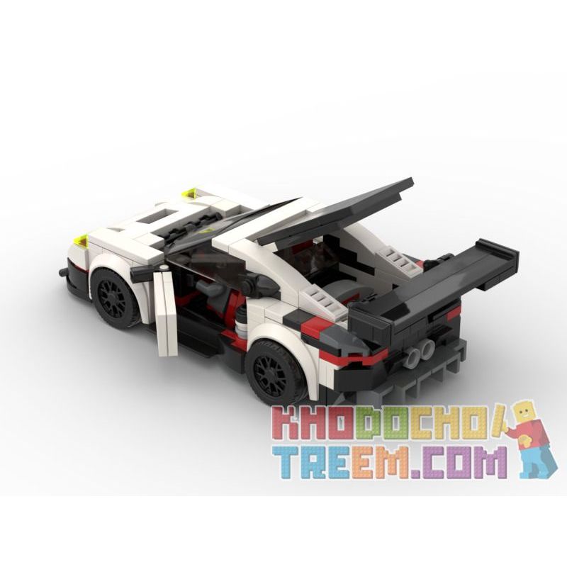 REBRICKABLE MOC-43399 43399 MOC43399 RAEL ENTERTAINMENT 50009 non  PORSCHE 911 RSR. bộ đồ chơi xếp lắp ráp ghép mô hình Speed Champions Racing Cars Đua Xe Công Thức 298 khối