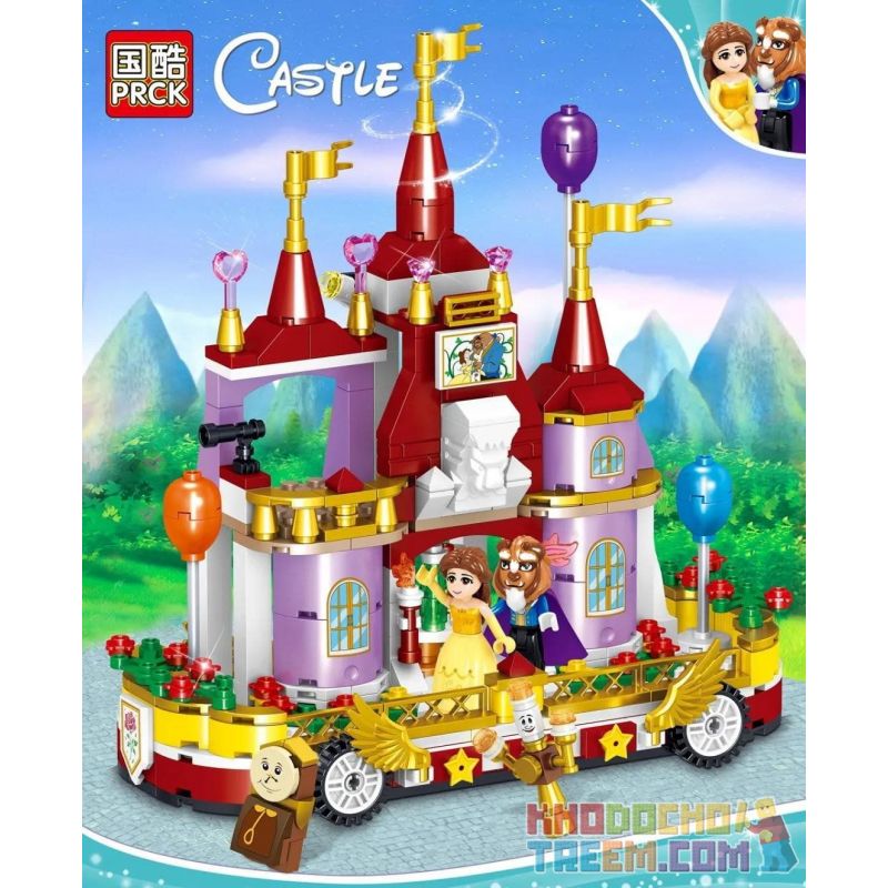 PRCK 67030 non Lego LÂU ĐÀI DI ĐỘNG BEVERLY bộ đồ chơi xếp lắp ráp ghép mô hình Disney Princess CASTLE Công Chúa 362 khối