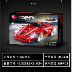 ZHEGAO QL0431 0431 non  XE THỂ THAO KERN bộ đồ chơi xếp lắp ráp ghép mô hình  REAL EXPERIENCE Kỹ Thuật Công Nghệ Cao Mô Hình Phương Tiện 589 khối