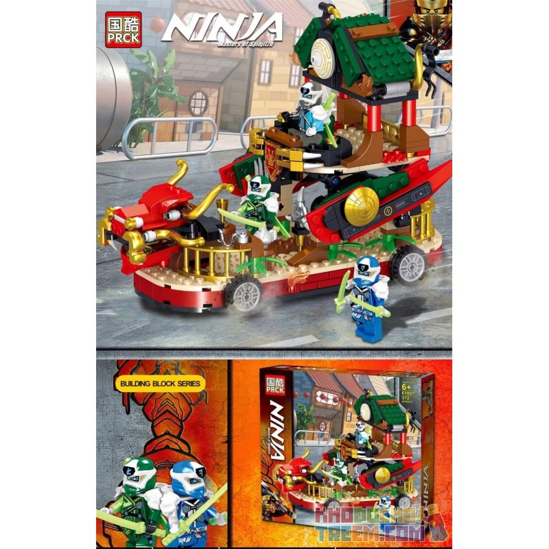 PRCK 61057 non Lego XE RỒNG DI ĐỘNG KASTEIN bộ đồ chơi xếp lắp ráp ghép mô hình The Lego Ninjago Movie NINJA MASTERS OF SPINJITZU Ninja Lốc Xoáy 372 khối