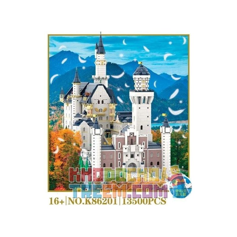 KAIYU K86201 86201 Xếp hình kiểu Lego CREATOR Neuschwanstein Castle, Bavaria, Germany Lâu đài Neuschwanstein, Bavaria, Đức 13500 khối KAIYU K86201 86201 Xếp hình kiểu Lego CREATOR Neuschwanstein Castle, Bavaria, Germany Lâu đài Neuschwanstein, Bavaria, Đức 13500 khối