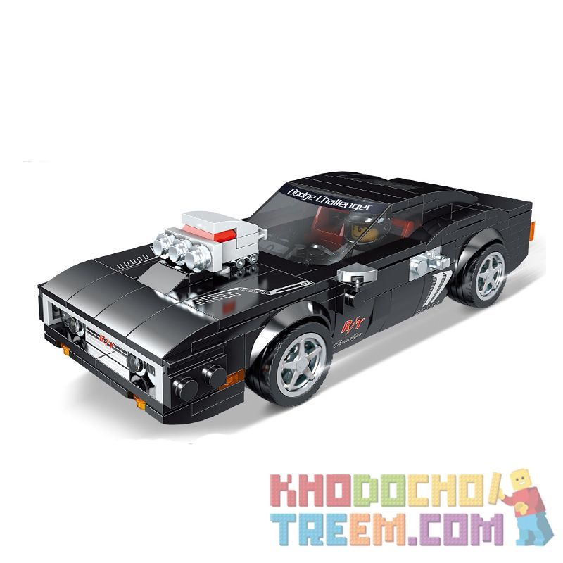 LW 5003 non Lego NÉ TRÁNH bộ đồ chơi xếp lắp ráp ghép mô hình Speed Champions Racing Cars SUPER RACER DODGE CHARGER Đua Xe Công Thức 328 khối