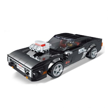 LW 5003 non  NÉ TRÁNH bộ đồ chơi xếp lắp ráp ghép mô hình Speed Champions Racing Cars SUPER RACER DODGE CHARGER Đua Xe Công Thức 328 khối