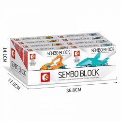 SEMBO 607201 non  HOT WHEELS RACING 8 Ô TÔ KÉO LÙI bộ đồ chơi xếp lắp ráp ghép mô hình Speed Champions Racing Cars Đua Xe Công Thức