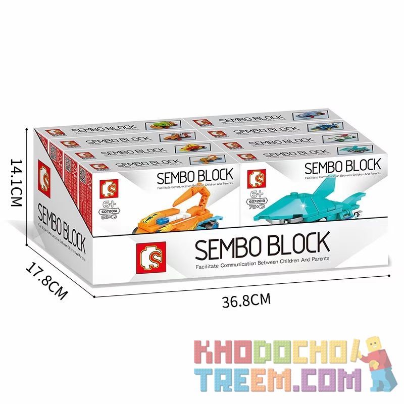 SEMBO 607201 non  HOT WHEELS RACING 8 Ô TÔ KÉO LÙI bộ đồ chơi xếp lắp ráp ghép mô hình Speed Champions Racing Cars Đua Xe Công Thức