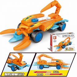 SEMBO 607201 non  HOT WHEELS RACING 8 Ô TÔ KÉO LÙI bộ đồ chơi xếp lắp ráp ghép mô hình Speed Champions Racing Cars Đua Xe Công Thức